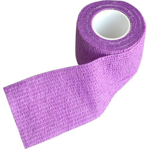12Pcs/Lot Purple Waterproof Self Adhesive Elastic Security Protection Nonwoven Bandage First Aid Sports Tape Joint Protection