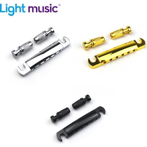 6 String Saddle Tune-O-Matic Bridge for LP Electric Guitar Gold/Black/Chrome Guitar Bridge Guitar Accessories