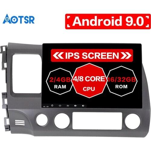 Aotsr 10.2" Android 9.0 Car GPS Radio Player for Honda Civic 2006-2011 car multimedia system Car Video Player head unit player