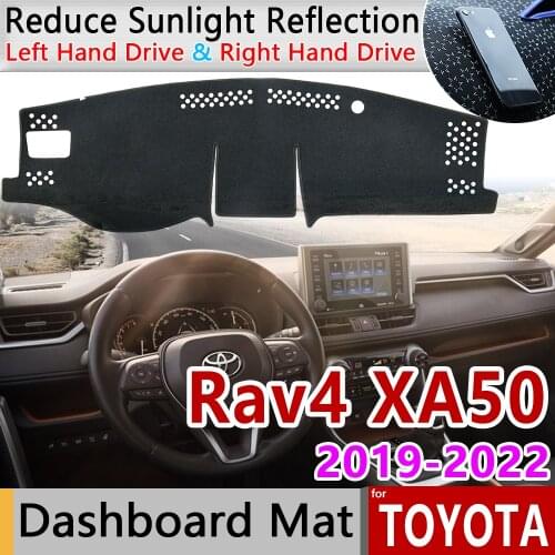 For Toyota Rav4 XA50 2019 2020 RAV 4 XA 50 Anti-Slip Mat Dashboard Cover Pad Sunshade Dashmat Carpet Anti-UV Car Accessories Rug