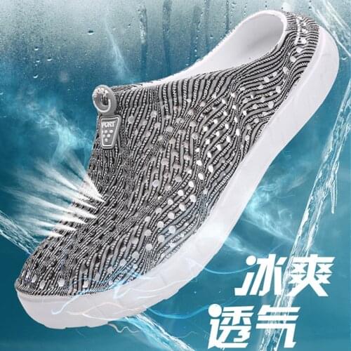 Hollow Breathable Hole Slippers Women Home Slippers Unisex Slides Outside Beach Sandals Shoes Woman Sandalie Flats Shoes Summer