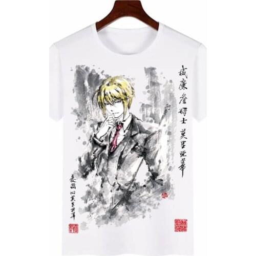Anime Yuukoku no Moriarty THE PATRIOT Albert James Moriarty William Cosplay T-shirt Summer Men women Tees tops