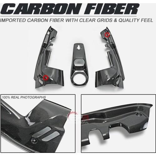 For Ferrari 488 OE Dry Carbon Glossy Engine Bay Panels & Latch Cover 2PCS (Spider only) Exterior Kits