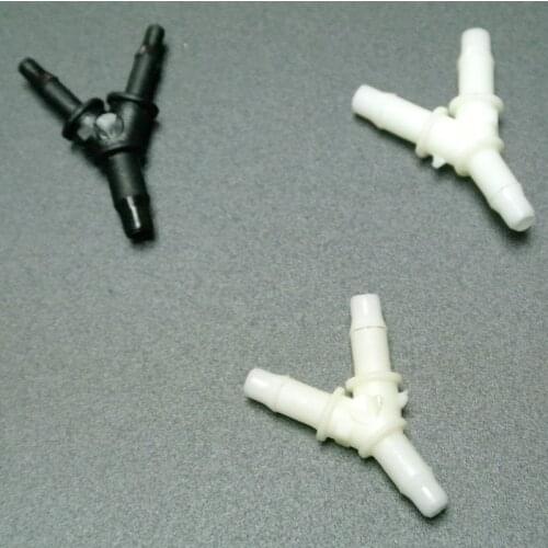 Hot Sale! F TYPE Y 4MM white color Inkjet Printer Ink Tube Connector Y connector