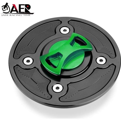 JAER CNC Fuel Tank Cap Cover for Kawasaki Z650 Z900 Z400 Ninja 650 400 Versys-X 300 Versys 1000 KLZ1000DKF