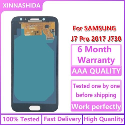 COPY OLED Display For SAMSUNG Galaxy J7 Pro J730 LCD For SAMSUNG J7 2017 Display Touch Screen Digitizer Replacement