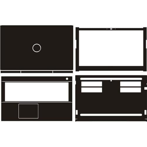 KH Carbon fiber Leather Laptop Sticker Decal Skin Cover Protector for Dell Vostro 7570 7590 15.6"