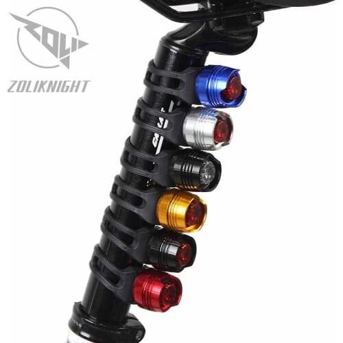 New Waterproof Bike Red Flash Lights Bicycle Cycling Front Rear Tail Helmet Safety Warning Lamp Cycling Safety Caution Light