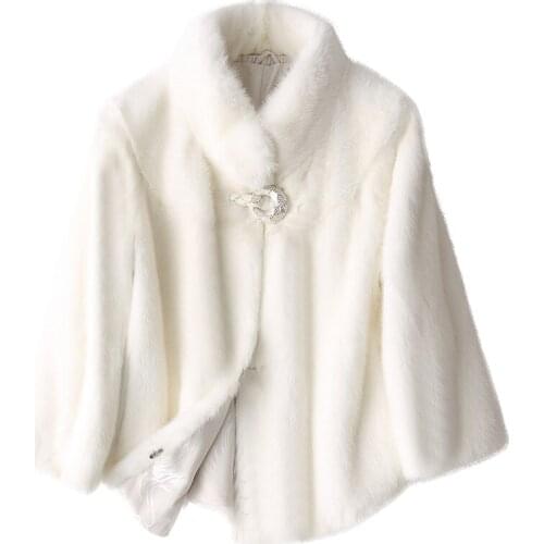 Real Mink Coat Clothes Winter Jacket Korean Short Coats and Jackets Women Vintage Fur Chaqueta Mujer MY1056