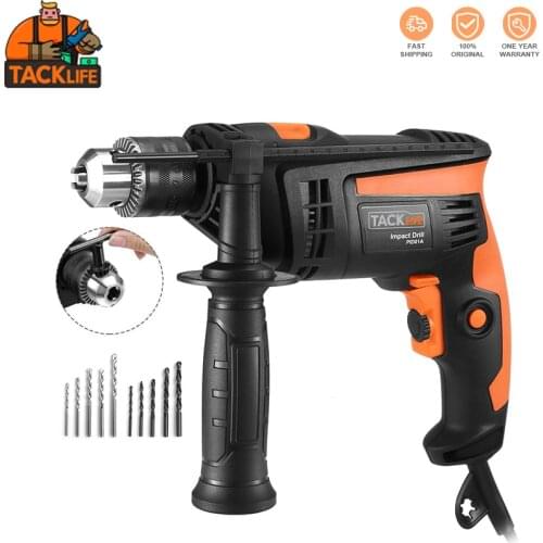 TACKLIFE PID01A Hammer Drill 1/2-Inch Electric Drill 2800 RPM Electric Demolition Hammer Impact Drill