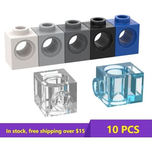 10PCS Plate Brick Compatible Assembles Particles 6541 1x1For Building Blocks Parts DIY Educational Creat