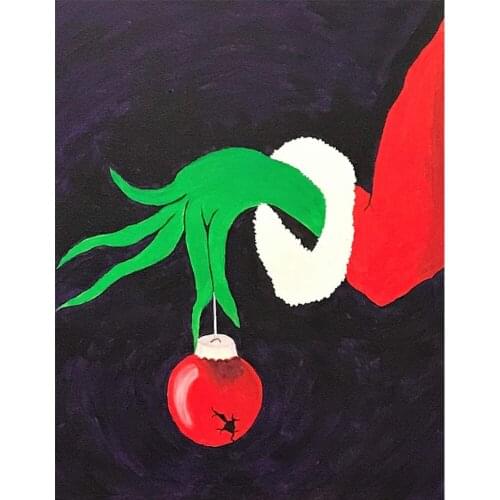 Christmas Hand Diamond Painting for Adults,Diamond Art by Numbers Kits,Full Drill Square Rhinestone Arts Craft Canvas Supply