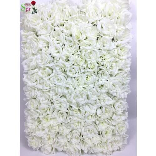 SPR EMS Free Shipping ivory Artificial silk rose flower wall wedding backdrop lawn/pillar market decoration