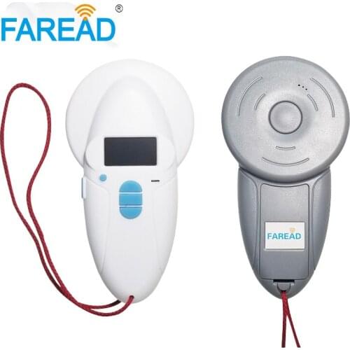 ISO RFID dog scanner OLED display handheld chip reader for animal