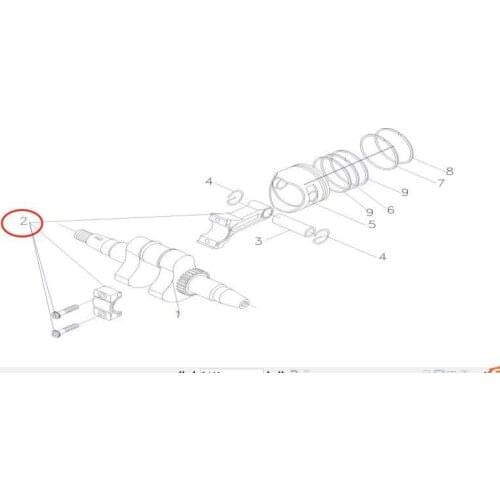 The connecting rod for YAMAHA PN 69M-11650-00-00