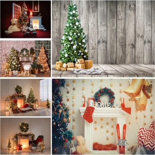 SHENGYONGBAO Christmas Indoor Theme Photography Background Fireplace Portrait Backdrops For Photo Studio Props 21712 YXSD-08