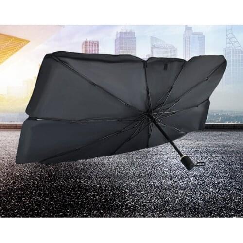 125cm 140cm Foldable Car Windshield Sun Shade Umbrella Car UV Cover Sunshade Heat Insulation Front Window Interior Protection
