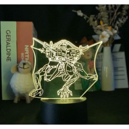 Anime 3D Led Light Attack on Titan The Cart Titan for Bedroom Decor Light Kids Birthday Gift Manga Attack on Titan Night Lamp
