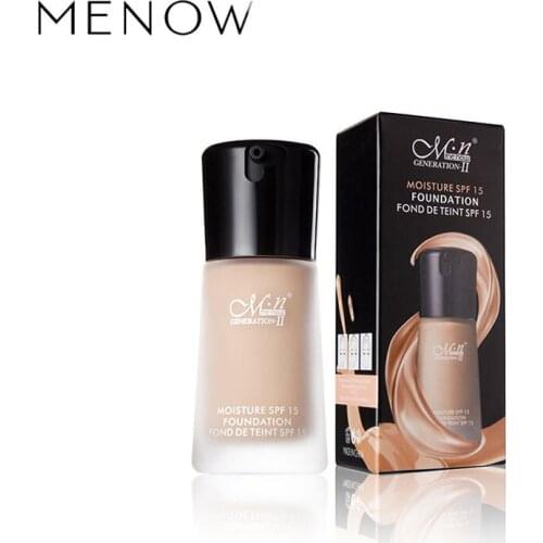 MENOW F618 moisturizing, concealer liquid foundation is not sultry .Facial cosmetics .Whitening waterproof Brighten skin colour