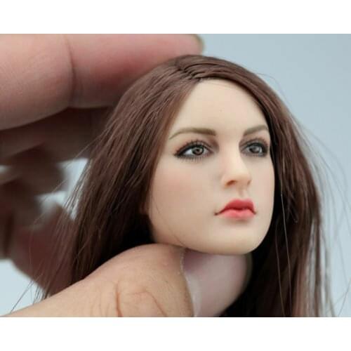 1/6 Scale Female long hair Head Sculpt For 12" TBLeague PHICENs Hot Toys Figure