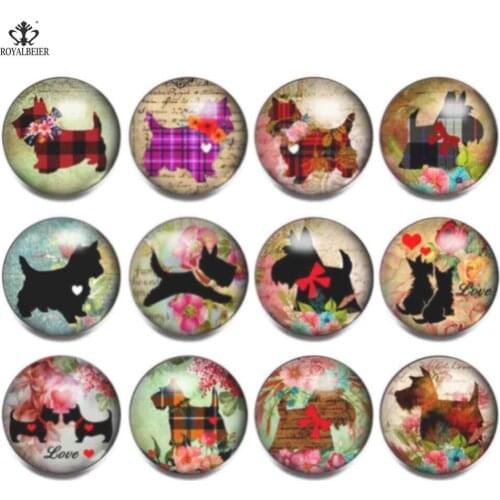 12pcs/lot Multi Color Mix Rabbit 18mm Glass Snap Button Charms For 18mm Snaps DIY Women Bracelet Snap Beads Jewelry KZ1103