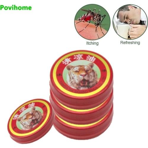 20/30pcs Chinese Cool Balm Relaxing Cream Tiger Balm Red RefreshInfluenza Cold Headache Relax Dizziness Essential Oil P0008