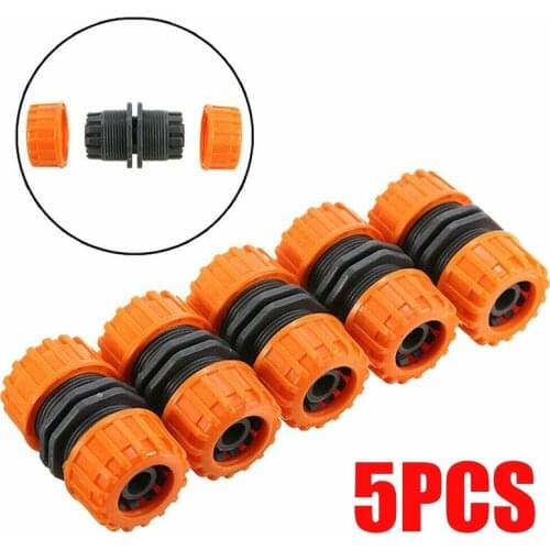 5pcs Hose Pipe Connector Garden Joiner Mender Extend Repair 1/2" Adaptor Coupler Watering Equipment For Garden Accessories