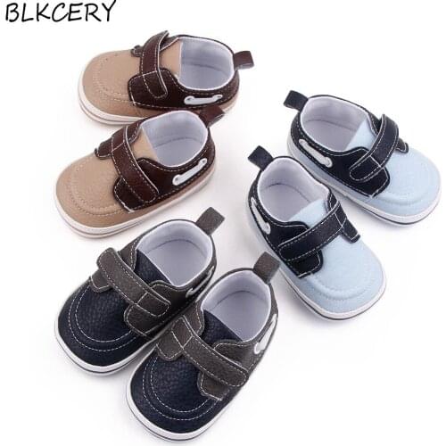 Brand Newborn Baby Boy Shoes for 1 Year Old Fashion Trainers Infant Loafers Soft Sole Walking Toddler Tenis Christian Doll Gifts