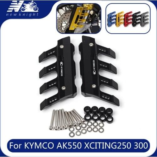 For KYMCO AK550 XCITING 250 300 400 500 Motorcycle CNC Aluminum mudguard side protection block front fender anti-fall slider