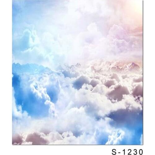 150*200cm White Cloud Photography Backdrops Blue Sky with Sunshine Photography Background Newborn Baby Photo Props Fotografia