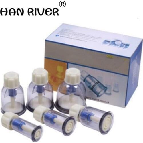 HANRIVR Rotary screw type vacuum negative pressure cupping, 6 cans F6 hand twist type cupping massager