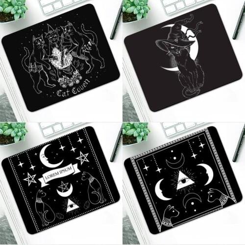 Zororong Witches moon cat Tarot Mouse Pad table Rug PC Laptop Computer IPAD Notebook Rubber Wholesale Mat