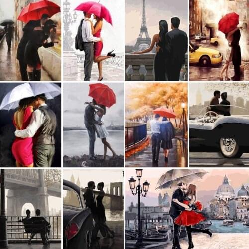 Personality DIY Custom Painting by Numbers For Couple character Gift Oil Acrylic Paint Dropshipping On Canvas Picture Drawing