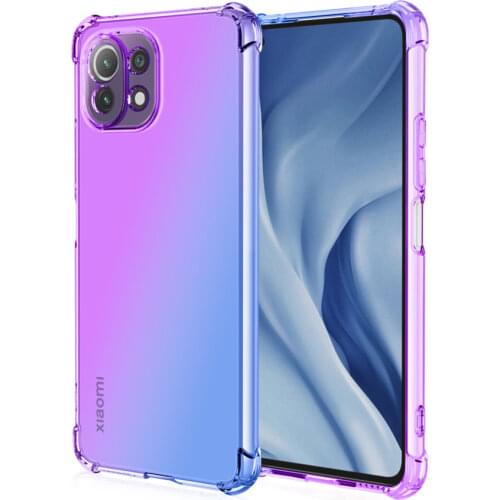 Non-fingerprint Air Bag Soft TPU Case for Xiaomi Redmi Note 10 4G 9T 5G Mi 10 Lite 11 10T 10S Poco X3 NFC F3 M3 Back Cover