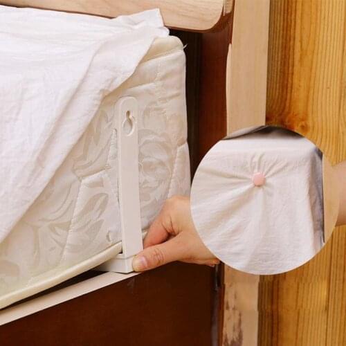 4PCS Bed Sheet Grippers Clip Set Keeping Sheets Place Mattress Sheet Corner Non-slip Holder Fastener Grippers Clips Straps