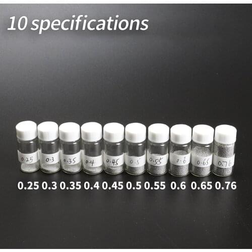1 Bottles BGA Reballing Balls ( 0.25 0.3 0.35 0.4 0.45 0.5 0.55 0.6 0.65 0.76 ) BGA Solder Ball leaded For BGA Rework Repair Too