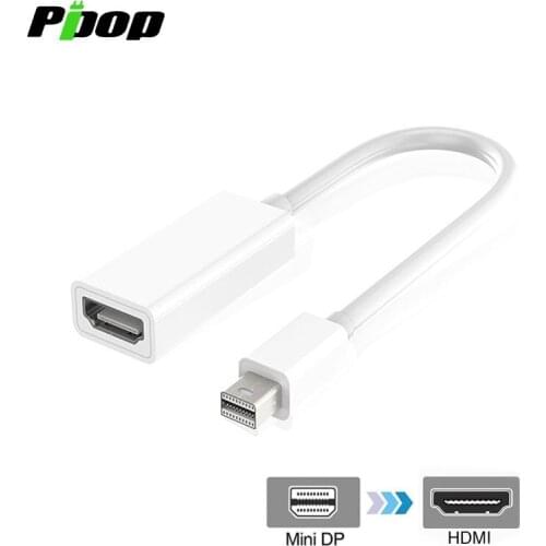 Mini DP to HDMI-compatible DisplayPort Converter 24cm Cables Male to Female Thunderbolt 2 for iMac MacBook Pro Surface PC