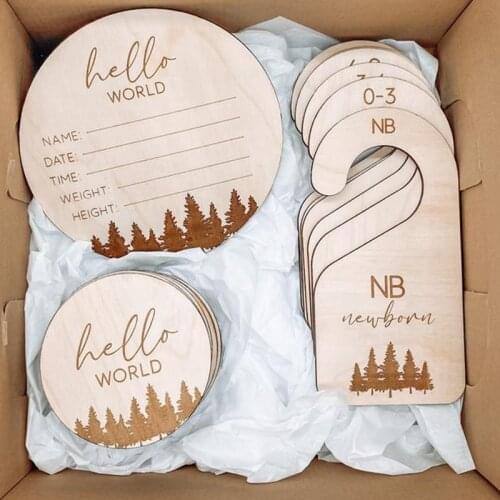 Baby Shower gift set Baby Stats /Baby Closet Dividers/Baby Milestone Rounds/ Baby Monthly Milestone Gender Neutral Baby Gift