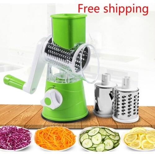 DUOLVQI Manual Vegetable Cutter Slicer Multifunctional Round Mandoline Slicer Potato Cheese Kitchen Gadgets Kitchen Accessories