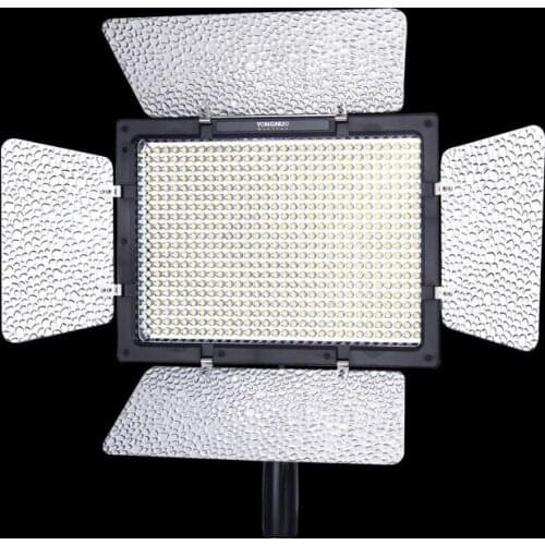 Yongnuo YN600 YN600L 5500k LED Video Light with AC Adapter Charger + 2pcs BB-6 AA battery box