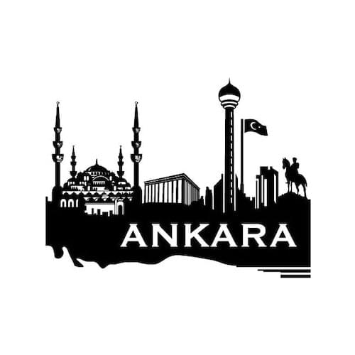 Turkey Ankara Metal Wall Plaque Living Room Creative Wall Hanging Big Picture Frame Home Decoration Cafe shop And Bar Décor