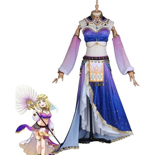 Love Live Sunshine Aqours Dancing Diva Ohara Mari Dress Women Fancy Suit Cosplay Costumes Halloween Carnival Uniform Custom Made