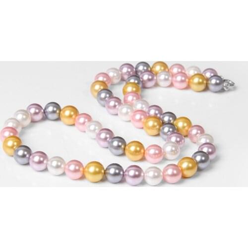 Vintage Natural Pearl Necklaces For Women Sea Shell Baroque Round Beads Freshwater White Pearls Choker Wedding Exquisite Jewelry