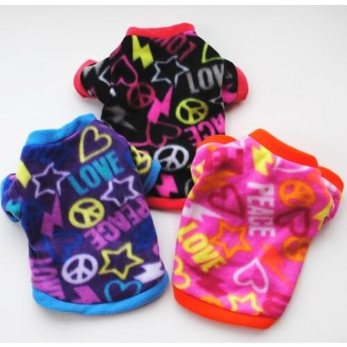 Cute Skull Print Pet Dog Clothes Winter Warm Fleece Pet Coat For Small Dogs French Bulldog Puppy Dog Clothing Chihuahua Clothes