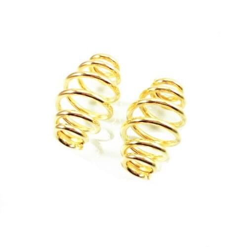 2pcs 3" Gold Barrel Coiled Solo Seat Springs For Honda Yamaha Kawasaki Suzuki Triumph bobber Chopper Softail