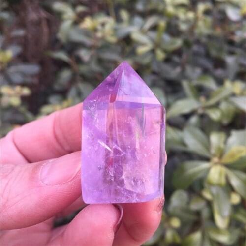 1pc Small Size 35-40mm Natural Amethyst Crystal Quartz Point Crystal Tower Stone Mineral Healing Home Decoration Collection