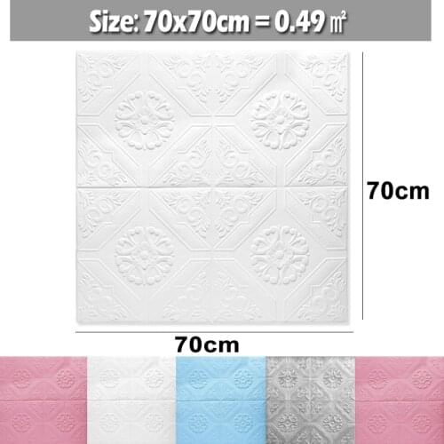 10Pc New 3D Stereo Wall Stickers Self-adhesive Ceiling Decorative Wall Panels Roof Foam Wallpaper Living Room Bedroom Decoration