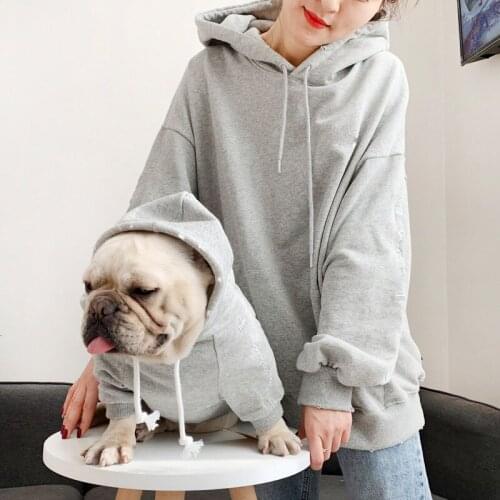 2021 Spring Autumn Women Terry 95% Cotton Suit Oversized Sets O Neck Hoodies Sweatshirt With Dog Sweatshirts Hoodies Fashion New
