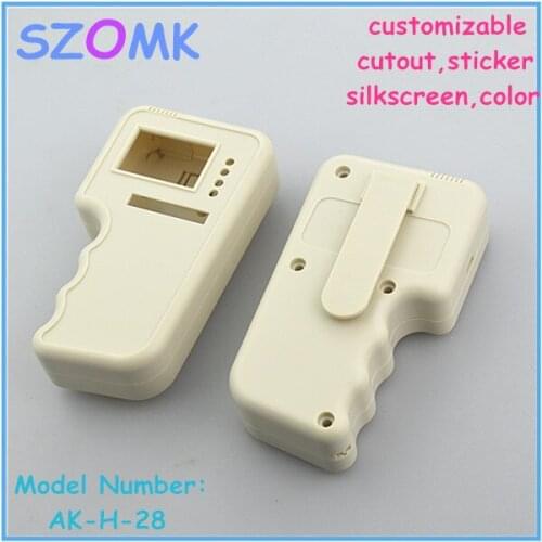 4 pieces a lot, plastic abs enclosure 127*72*37mm plastic electronics junction housing 2014 new plastic handheld enclosure