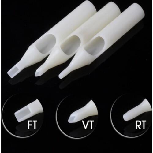 50pcs Plastic Tattoo Nozzle Tips Set 5/7/9/11/13/15RT FT Tattoo Tips Disposable Sterile Needle Tubes Tattoo Machine Accessorie